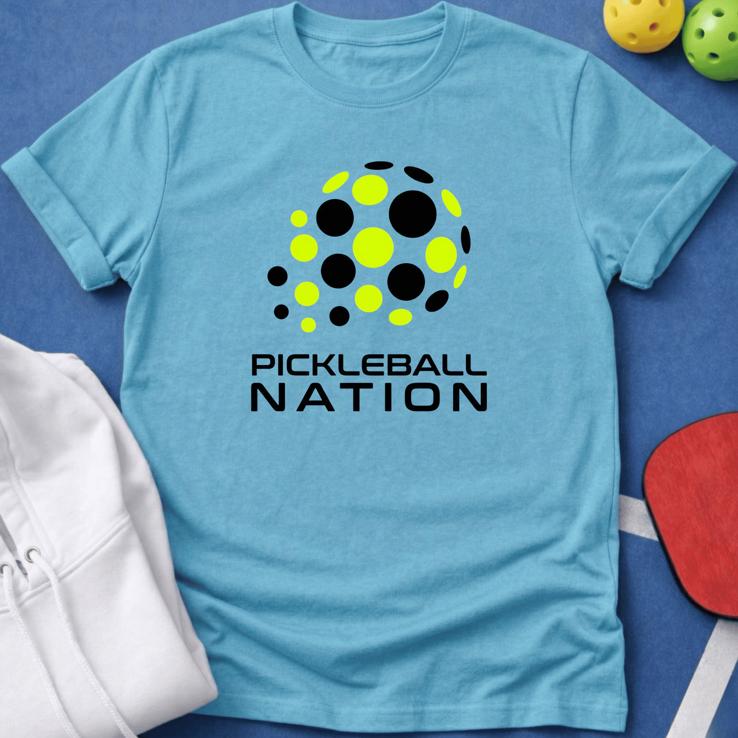 Pickleball Nation Abstract Ball - T-Shirt
