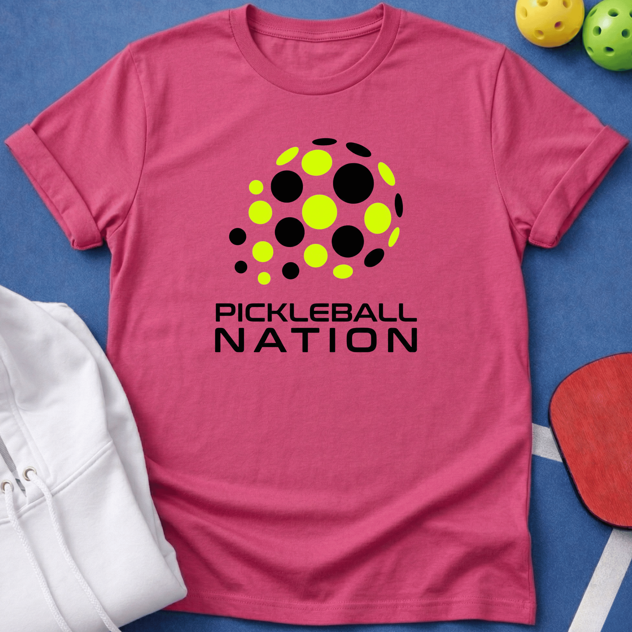 Pickleball Nation Abstract Ball - T-Shirt