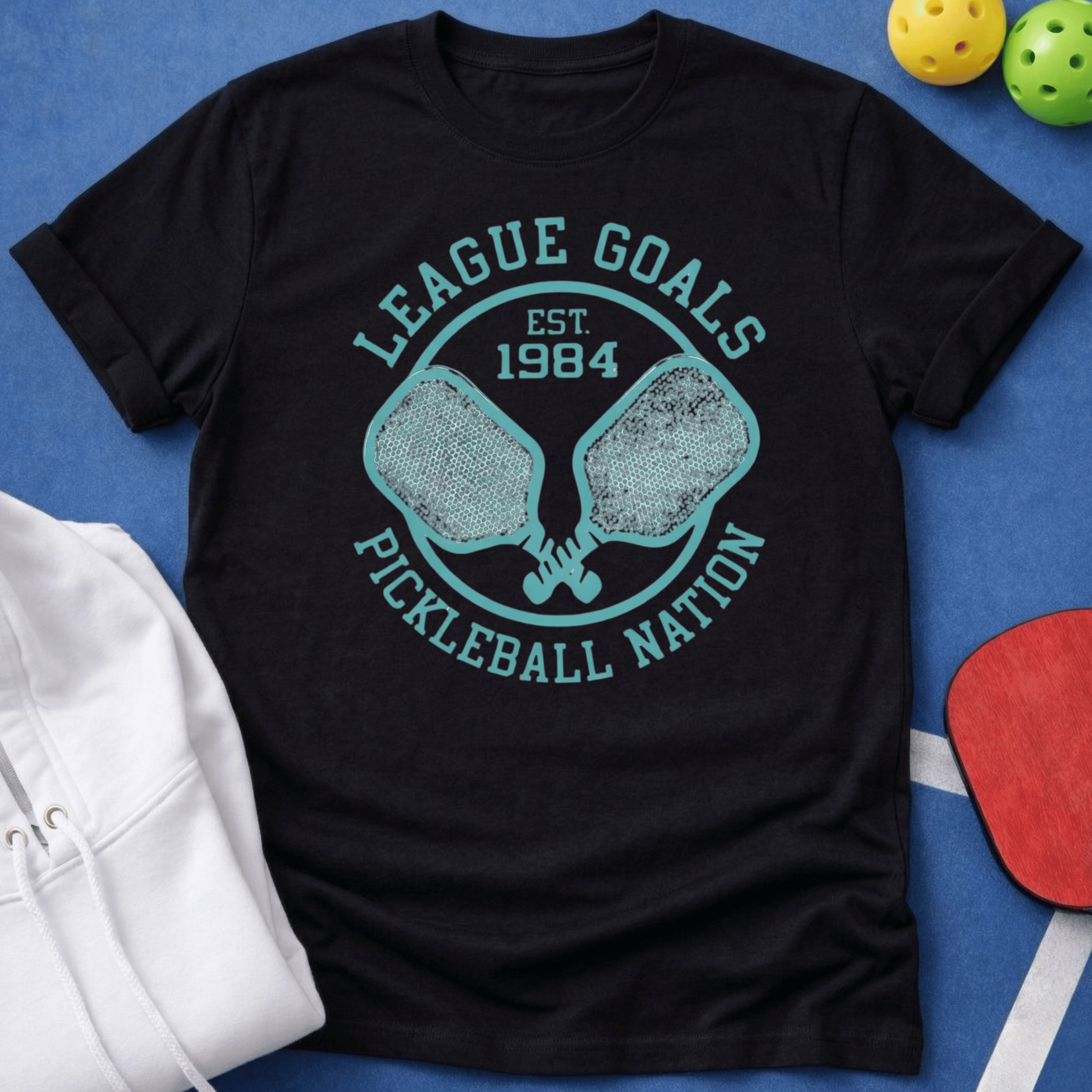 League Goals Teal T-Shirt