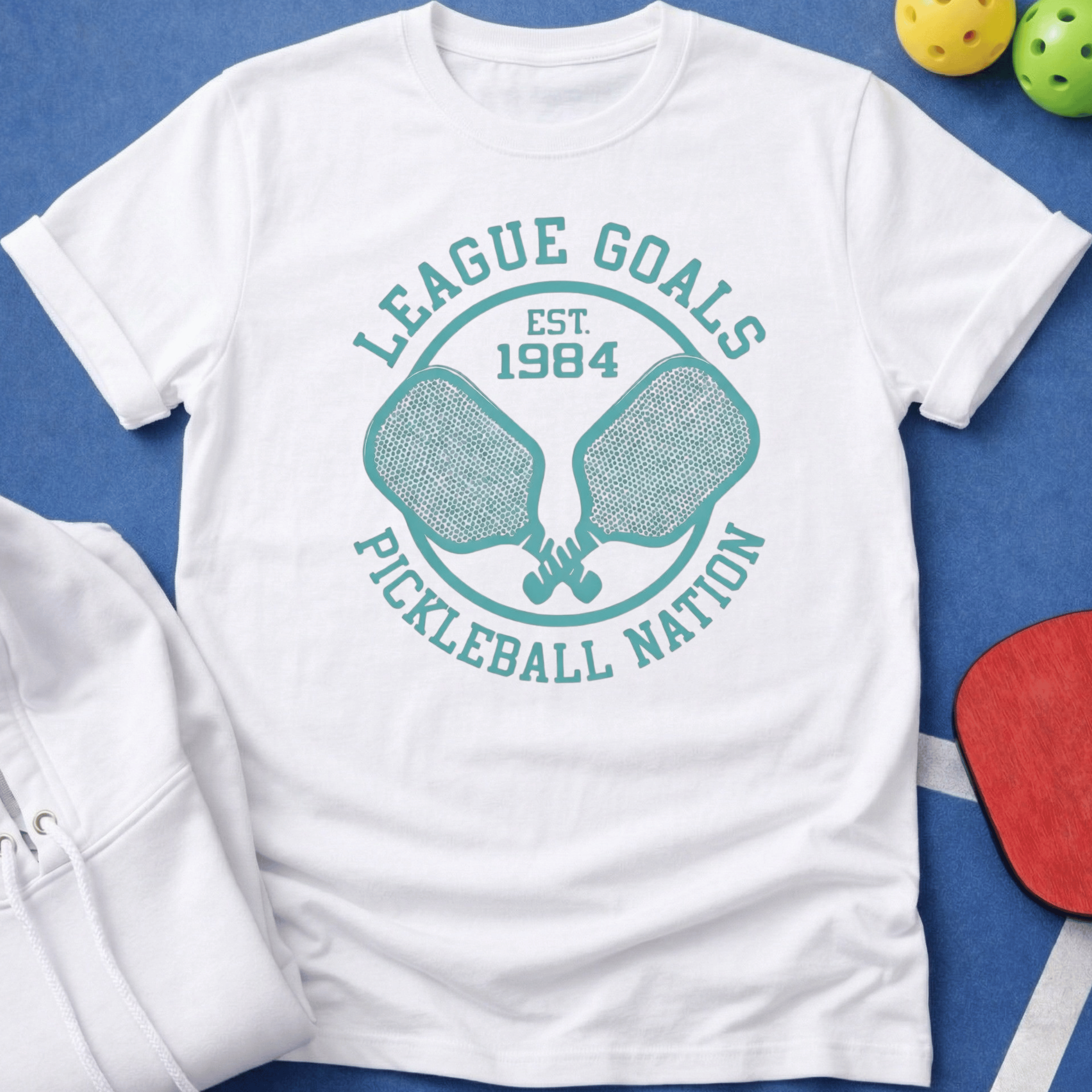 League Goals Teal T-Shirt