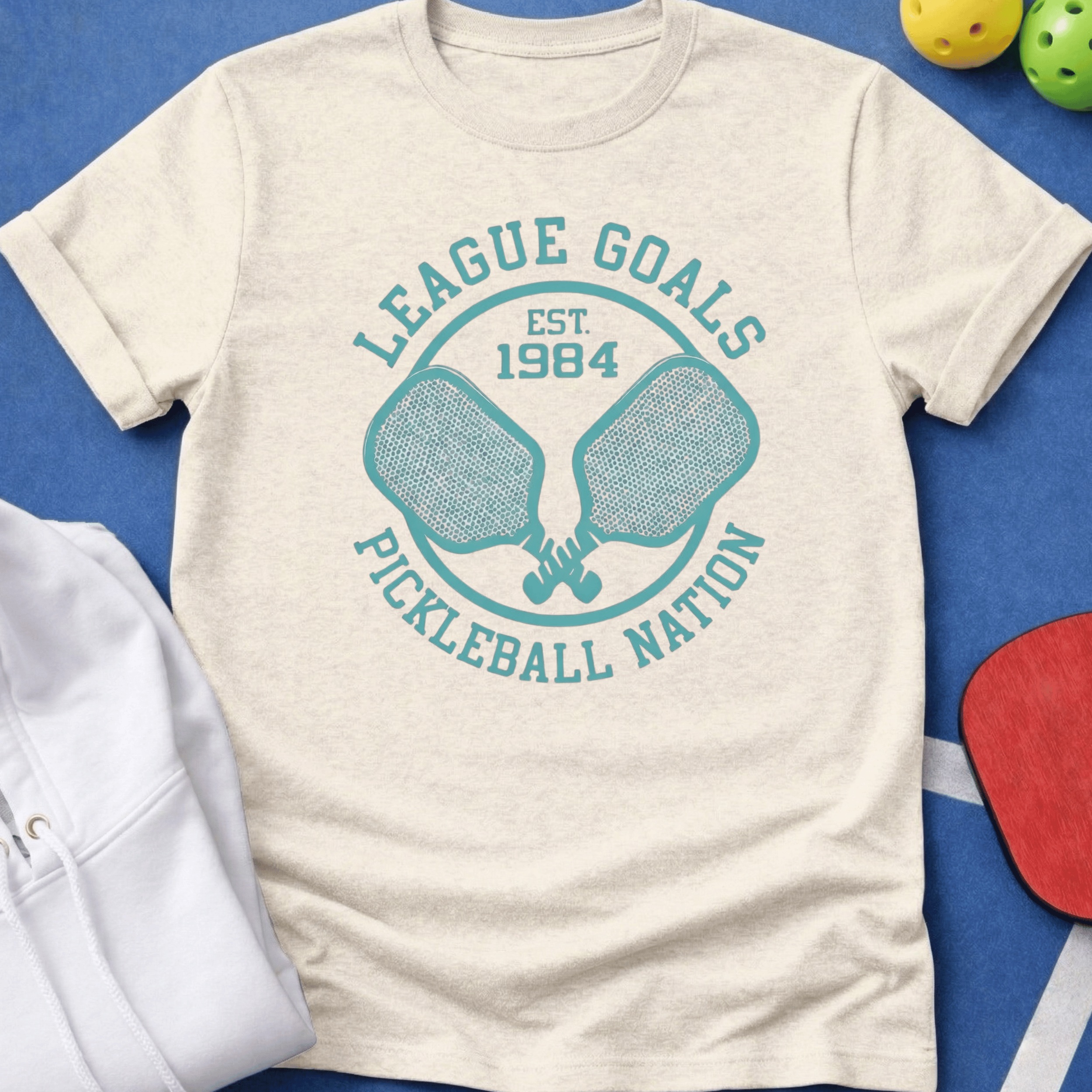 League Goals Teal T-Shirt