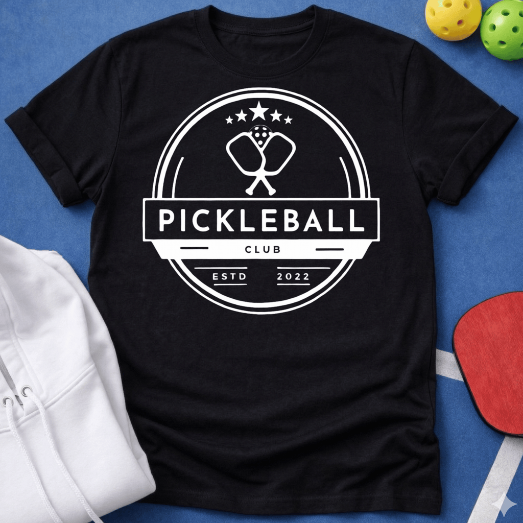 Pickleball Club Badge T-Shirt