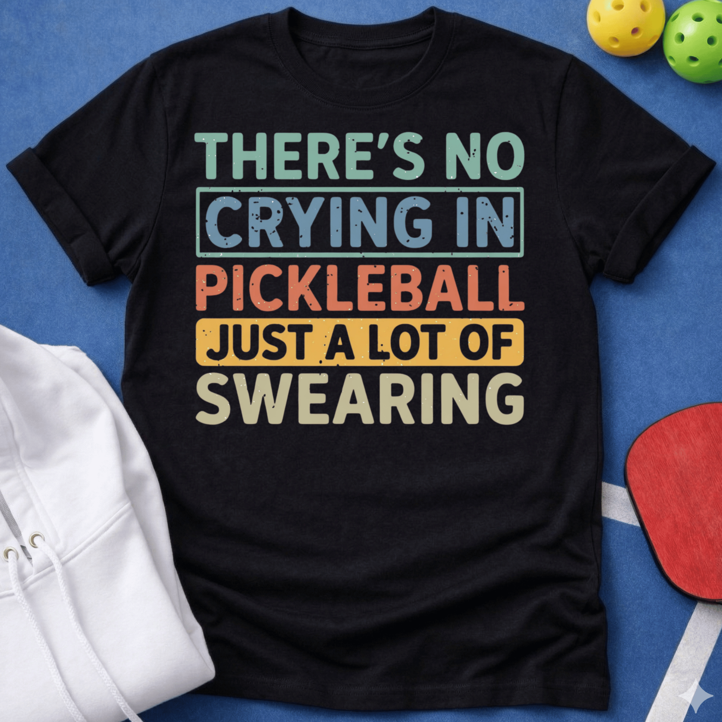 No Crying in Pickleball - A Lot of Swearing T-Shirt