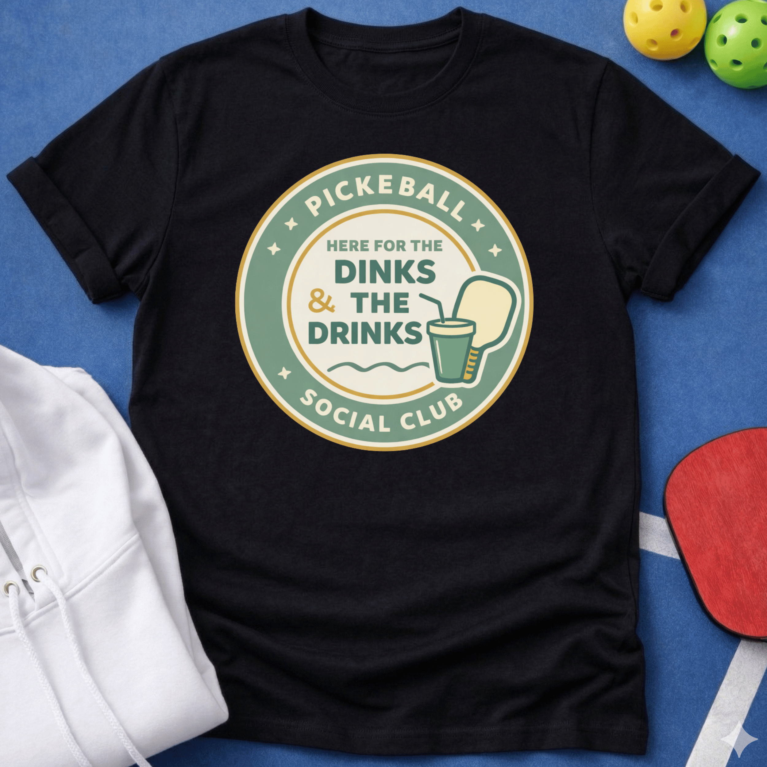 Here for the Dinks & the Drinks T-Shirt