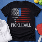 Flag Paddle Pickleball T-Shirt