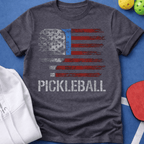 Flag Paddle Pickleball T-Shirt