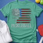 Flag Paddle Pickleball T-Shirt