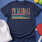 Pickleball Multi Color Lines T-Shirt