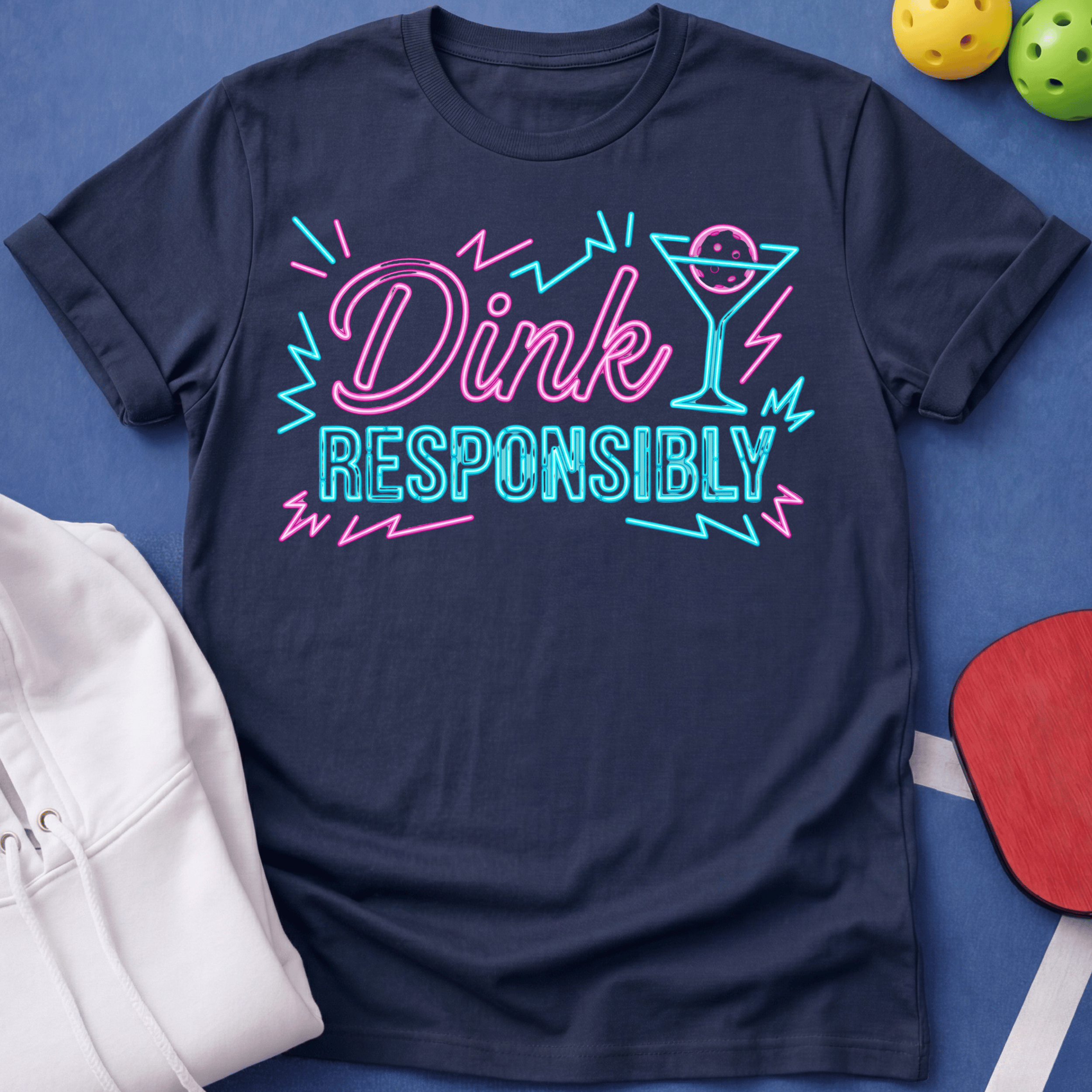 Neon Sign Dink Responsibly T-Shirt