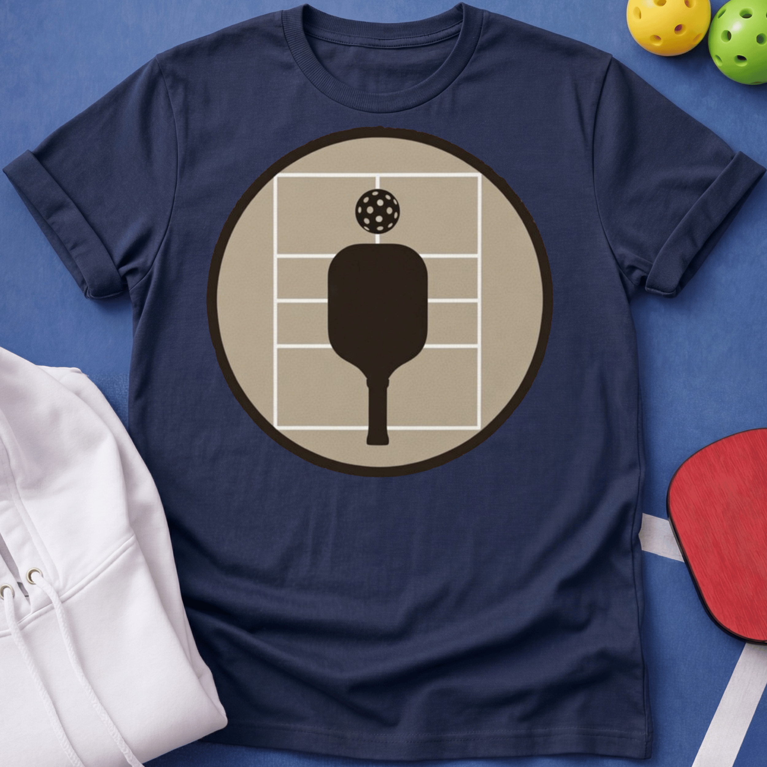 Court with Paddle T-Shirt