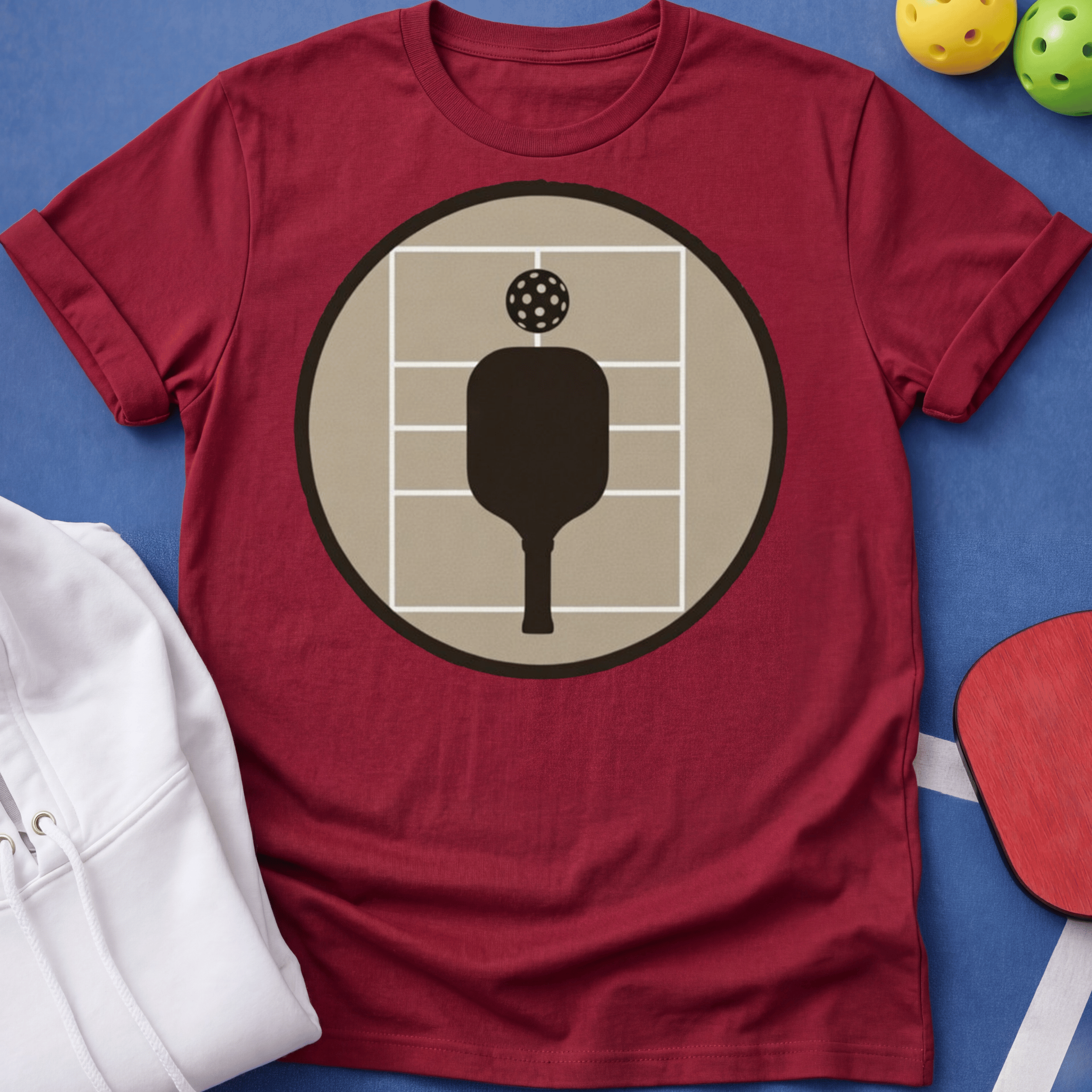 Court with Paddle T-Shirt