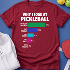 Why I Lose at Pickleball T-Shirt