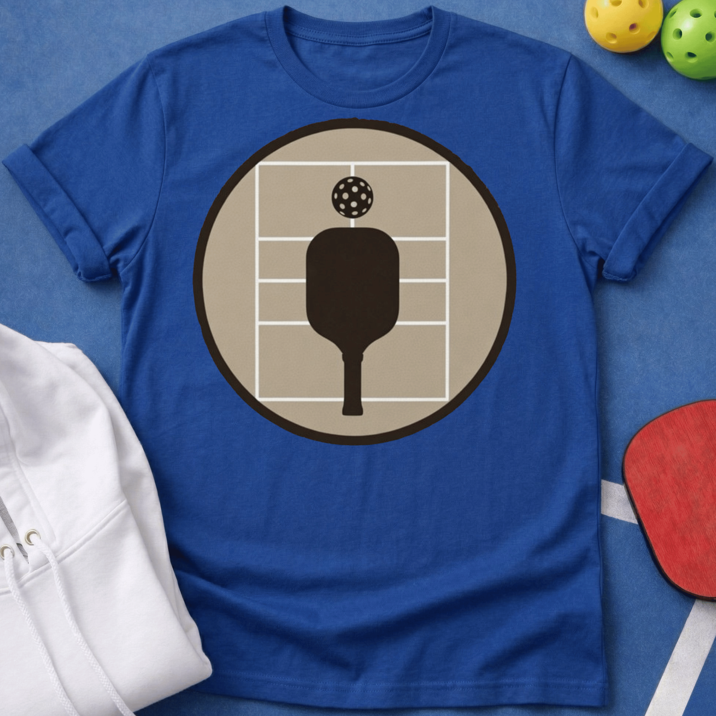 Court with Paddle T-Shirt