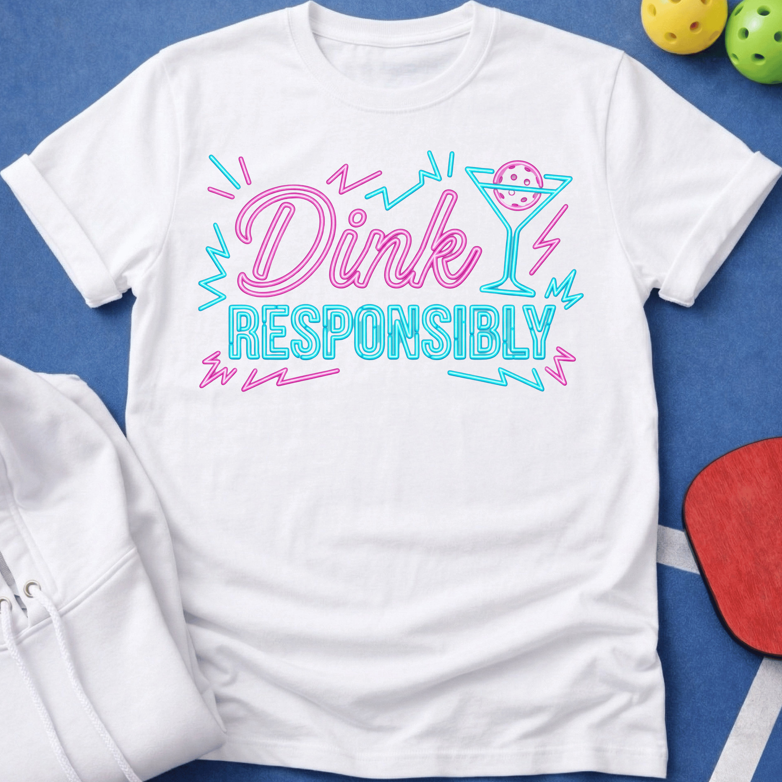Neon Sign Dink Responsibly T-Shirt